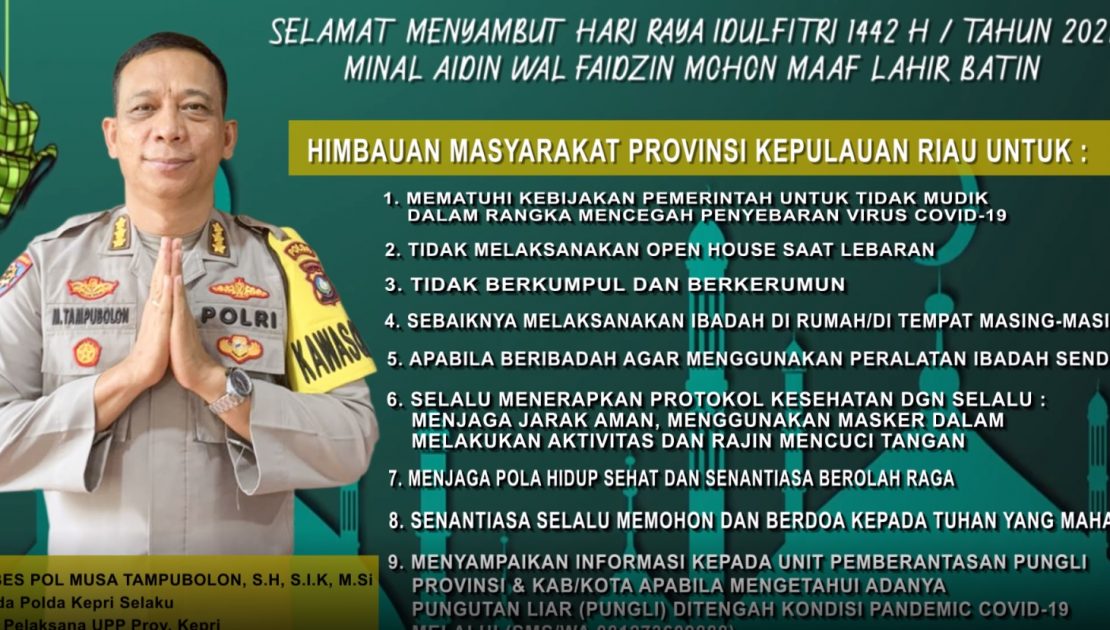 selamat lebaran saber pungli kepri