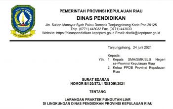 surat edaran bebas pungli